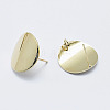 Brass Stud Earring Findings X-KK-G331-20G-NF-2