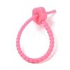 Flower Shape Silicone Cable Zip Ties AJEW-C034-01F-3
