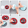 Waterproof PVC No Smoking Sign Stickers DIY-WH0325-92-4