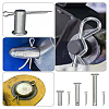 15 Sets 3 Styles 304 Stainless Steel Connecting Rod Plug Bolt Pin STAS-LP0005-62A-3