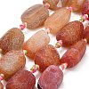 Natural Weathered Agate Beads Strands G-A321-P02-02-2