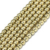 Electroplate Non-magnetic Synthetic Hematite Beads Strands G-S352-52A-01-1