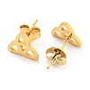 304 Stainless Steel Stud Earrings EJEW-P235-01G-2
