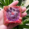 Orgonite Pyramids with Natural Red Jasper PW-WG59452-01-3