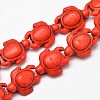 Dyed Synthetic Turquoise Beads Strands G-M152-07-B-1