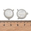 Brass Micro Pave Clear Cubic Zirconia Chandelier Component Links CU-CBA5585-03P-05-3