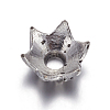 6-Petal Flower Tibetan Silver Bead Caps LS-AA188-2