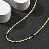 Brass Link Chain Necklaces for Women NJEW-D302-30G-2
