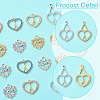 18Pcs 9 Styles Rack Plating Alloy Pendants FIND-FS0003-10-3