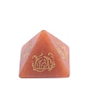 2024 New Natural Red Aventurine Carving four Mythical Beasts Pyramid Ornaments Modern Simple Crafts Crystal Ornaments PW-WG7BBAC-11-1