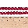 Lab Grown Red Corundum Beads Strands GG-CBAC488-04B-5