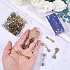 32Pcs 8 Styles Alloy Cord Ends HJEW-SC0003-08-3