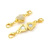 Alloy Crystal Rhinestone Magnetic Clasps ALRI-YW0001-10G-2