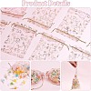 100Pcs Gold Stamping Heart Organza Gift Bags OP-PH0001-37B-5