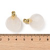 Natural Quartz Crystal Perfume Bottle Pendants G-Z039-02G-01-3