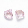 Transparent Spray Painted Glass Beads GLAA-T016-04B-2