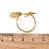 304 Stainless Steel Open Cuff Ring for Women RJEW-Z088-02G-03-3