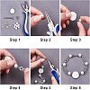48Pcs 3 Style Alloy Rhinestone Links Connectors ALRI-FH0001-04-3