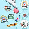 12Pcs 6 Styles Study Style Opaque Acrylic Double Sided Pendants FIND-CJ0002-52-3