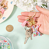 Zinc Alloy Tassel Keychain KEYC-WH20004-12O-4