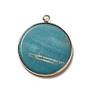 Natural Amazonite Pendants G-A213-01G-02-2