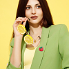 8Pcs 8 Styles Fruits/Vegetables Alloy Enamel Lapel Pin Backs for Backpack Clothes JEWB-FH0002-87-5