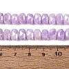 Electroplate Crackle Imitation Jade Glass Beads Strands EGLA-Q135-01A-C09-4