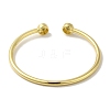 Rack Plating Brass Open Cuff Bangles BJEW-P323-03G-3