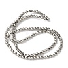 Baking Paint Synthetic Non-Magnetic Hematite Beads Strands G-H020-K01-10-4