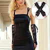 Polyester Lady Tulle Lace Oversleeve Gloves AJEW-WH0596-073B-5