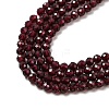 Natural Garnet Beads Strands G-J376-36B-4mm-3