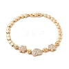 Brass Micro Pave Cubic Zirconia Link Chain Bracelets KK-R217-40G-4
