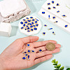 48Pcs 12 Styles Alloy Rhinestone Cabochons MRMJ-TA0001-45C-7