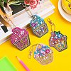 DIY 5D Ice-cream Diamond Painting Keychain Kit DIY-WH0161-94A-5