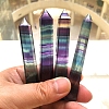 Natural Colorful Fluorite Pointed Prism Bar Home Display Decoration G-PW0007-098B-3