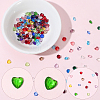 240Pcs 24 Colors Glass Rhinestone Cabochons GLAA-SC0003-23-7