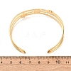 304 Stainless Steel & Rhinestone Cuff Bangles for Women BJEW-C155-01B-G-5