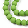 Opaque Glass Beads Strands GLAA-T032-P6mm-MD06-2