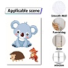 8 Sheets 8 Styles Animal PVC Waterproof Wall Stickers DIY-WH0345-092-4