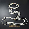 Plastic Imitation Pearl White Round Neck Waist Sexy Bikini Body Chains for Women WGAD7A5-01-2