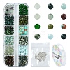 DIY Round Natural Gemstone Beads Bracelets Making Kits DIY-YW0011-84-1