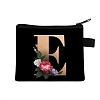 Initial Letter with Flower Cosmetic Bag PW-WG1F7F6-02-1