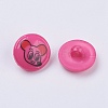 Acrylic Shank Buttons X-BUTT-E048-06-2