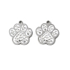 201 Stainless Steel Rhinestone Pendants STAS-V005-05P-04-1