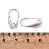 Brass Earring Hooks KK-L134-05-4