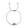 Bohemian Style Resin Evil Eye Bead Braided Bracelets BR6167-7-1