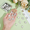 80Pcs 304 Stainless Steel Cabochon Connector Settings STAS-HY0001-89C-4