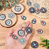 20Pcs 5 Styles Retro Alloy Pendants TIBEP-SC0003-58-3