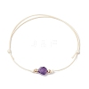 Natural Gemstone Braided Bead Bracelets for Women BJEW-JB11355-3