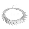 Alloy Hammered Wing Bib Necklaces for Women WGDE902-02-3